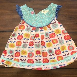 Matilda Jane girls size 4(fits like 2T) top. EUC